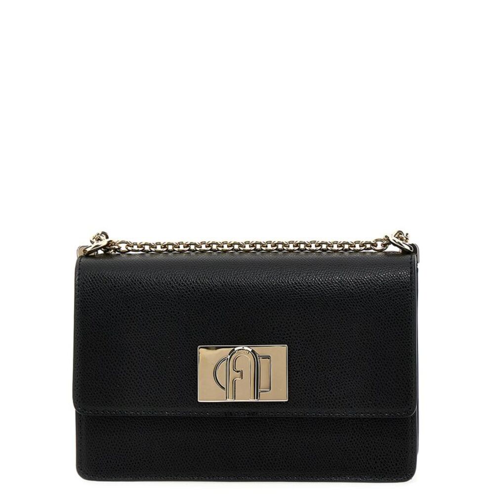Furla Black Leather Crossbody Women's Bag